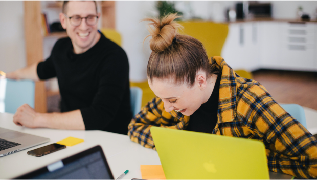 employees in an office